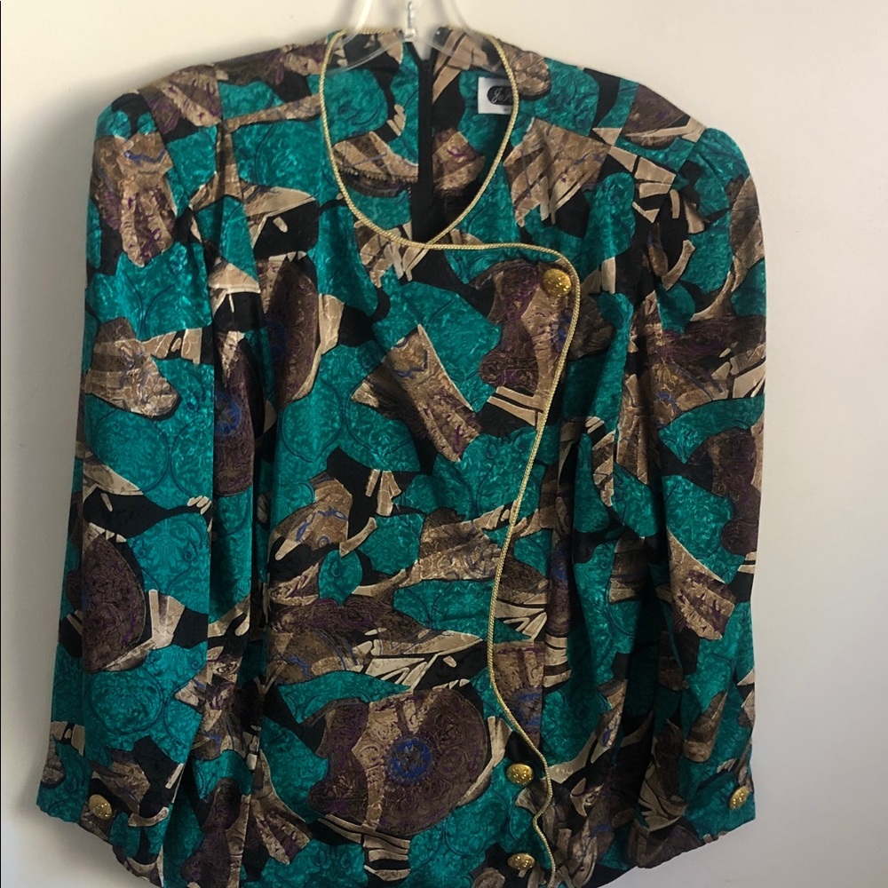 Women's Multicolor Patterned Jacket - image 1